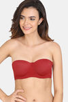 Zivame Beautiful Basics Padded Wired 3/4th Coverage Strapless Bra - Sundried Tomato — thumbnail 3